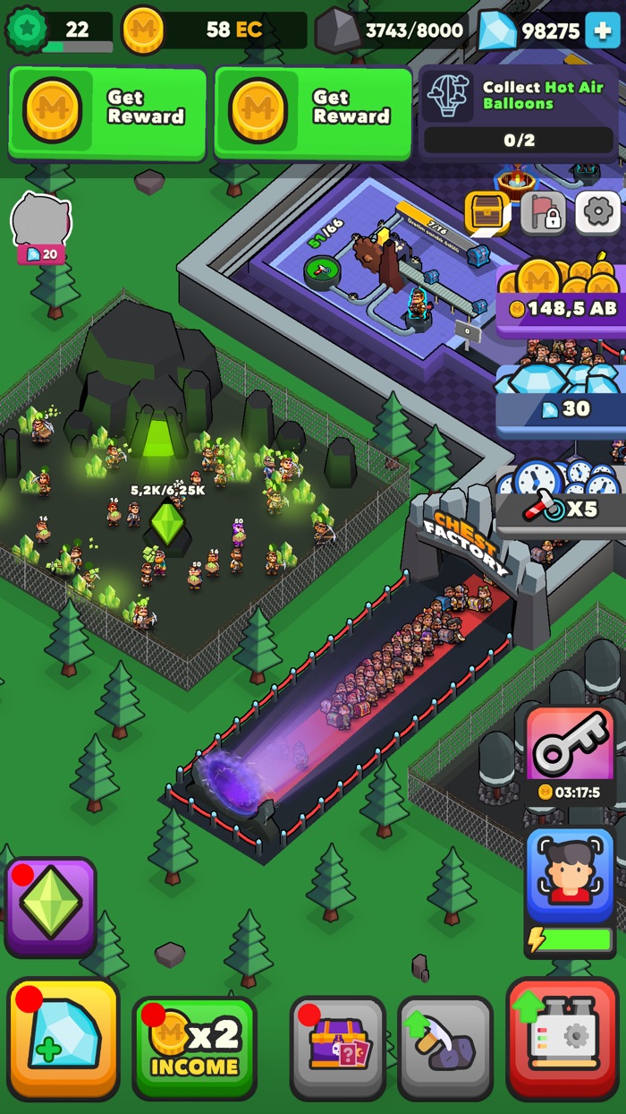 Idle Chest Factory Clicker