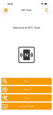 NFC Tools iPhone screenshot