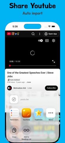 TubeToDo — Focused Video Lists screenshot