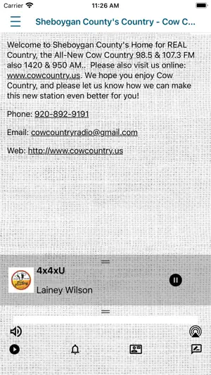Cow Country Radio screenshot 3
