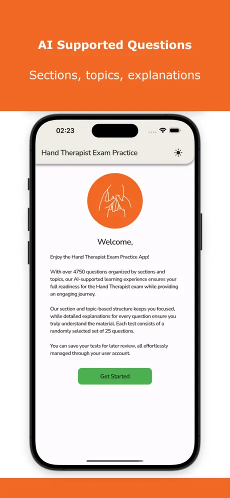 Hand Therapist Exam Practice Screenshot 2
