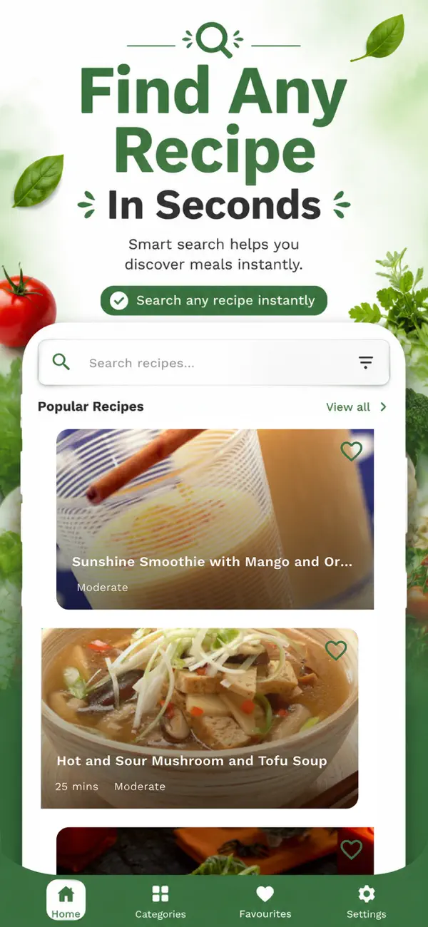 Screenshot #2 pour Recettes et repas végétariens