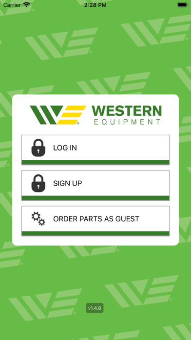 Western Equipment Portal Screenshot