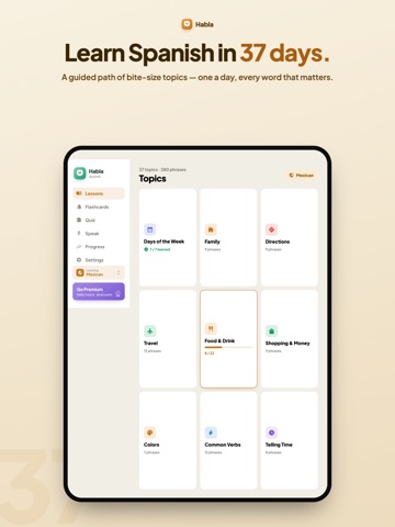 Habla - Learn & Speak Spanish iPad screenshot