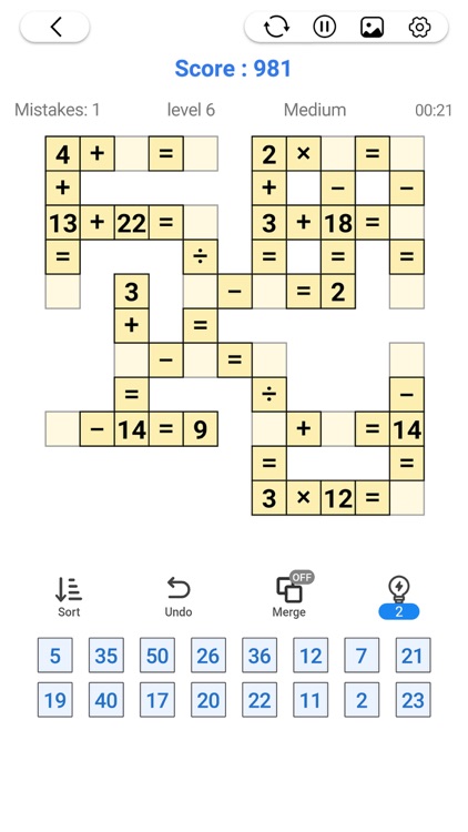 Cross Number - Math Puzzle screenshot-3