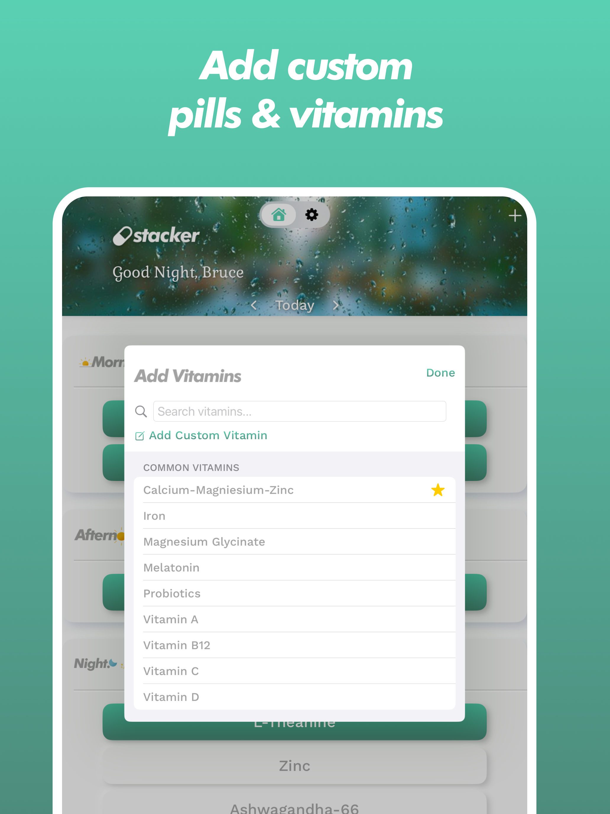 Vitamin Tracker - Stacker