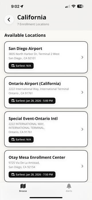 GlobalEntry Appointment Finder Screenshot 2 of 6