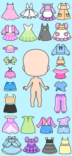 Captura de pantalla de Chibi Muñecas Juego Para Niñas en iPhone 3