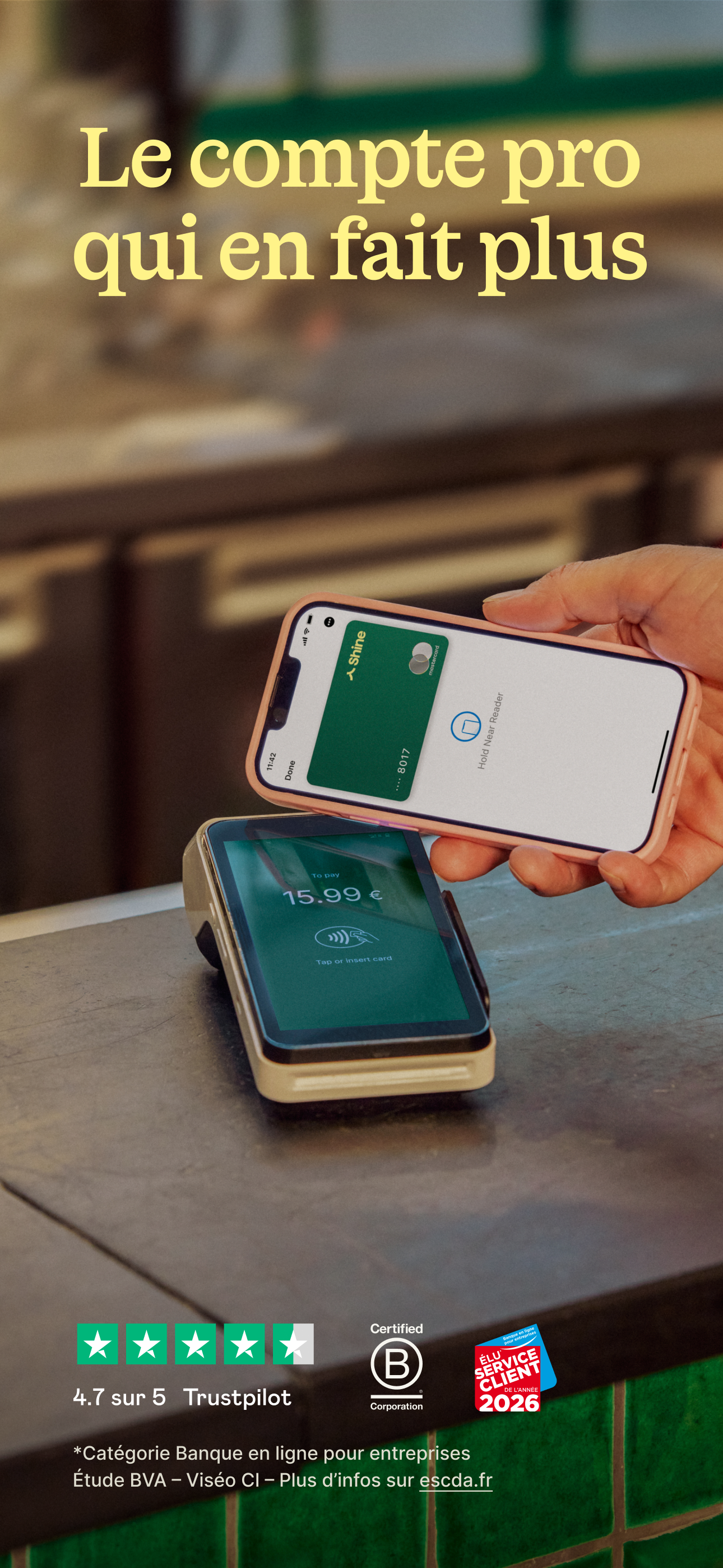 Shine - Compte pro en ligne