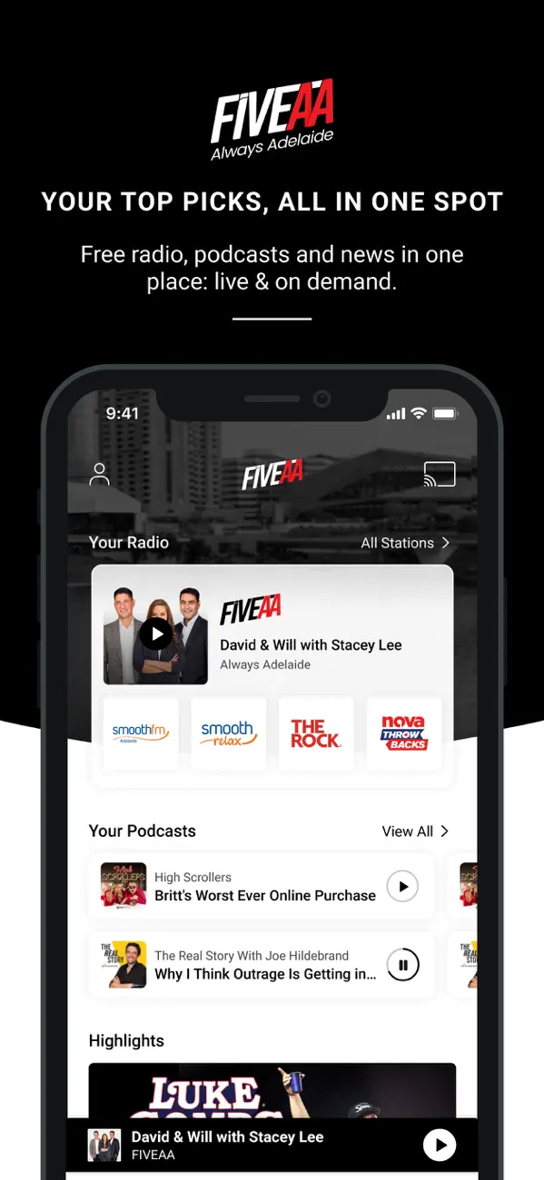Screenshot #1 pour FIVEAA Player