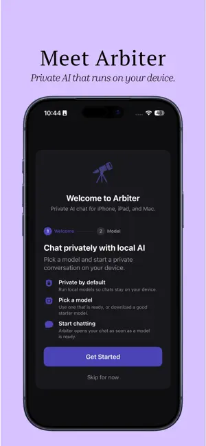 Arbiter - Local AI Chat screenshot 1