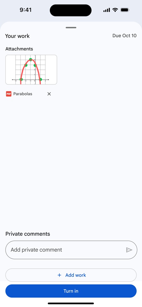 Google Classroom - Submitting Work