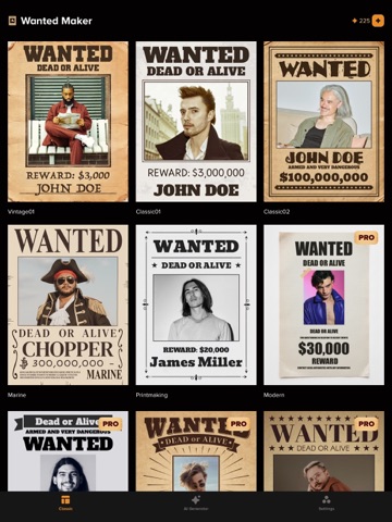 Wanted Poster Maker iPad screenshot