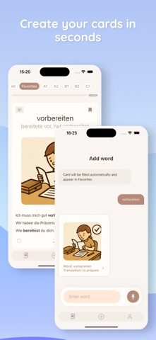 German words - Wortkarten Screenshot 2 of 6