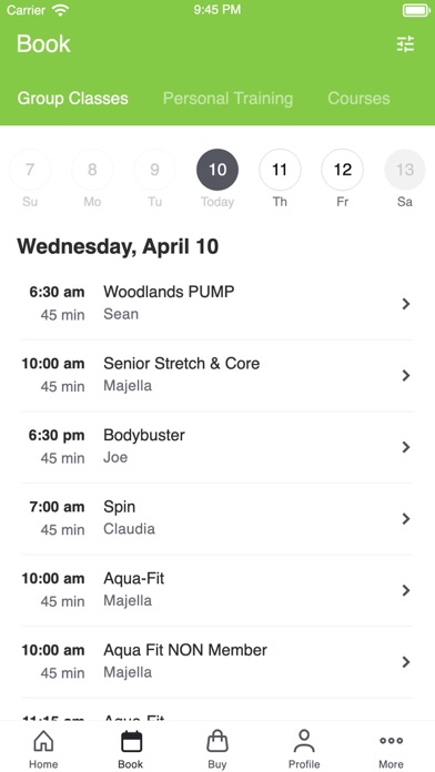 Woodlands Health& Leisure Club Screenshot
