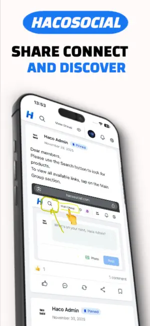 HacoSocial iPhone screenshot 3