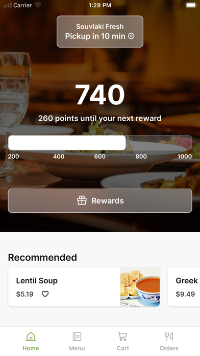Souvlaki Fresh iPhone screenshot 1 - Food & Drink app