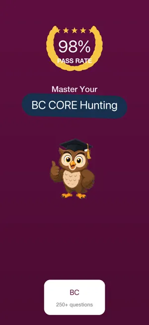 BC CORE Hunting Exam Prep screenshot 1