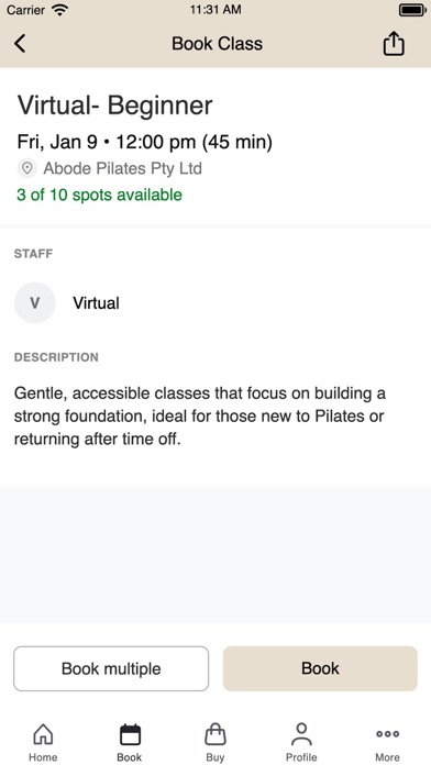 Screenshot #3 pour Abode Pilates Pty Ltd