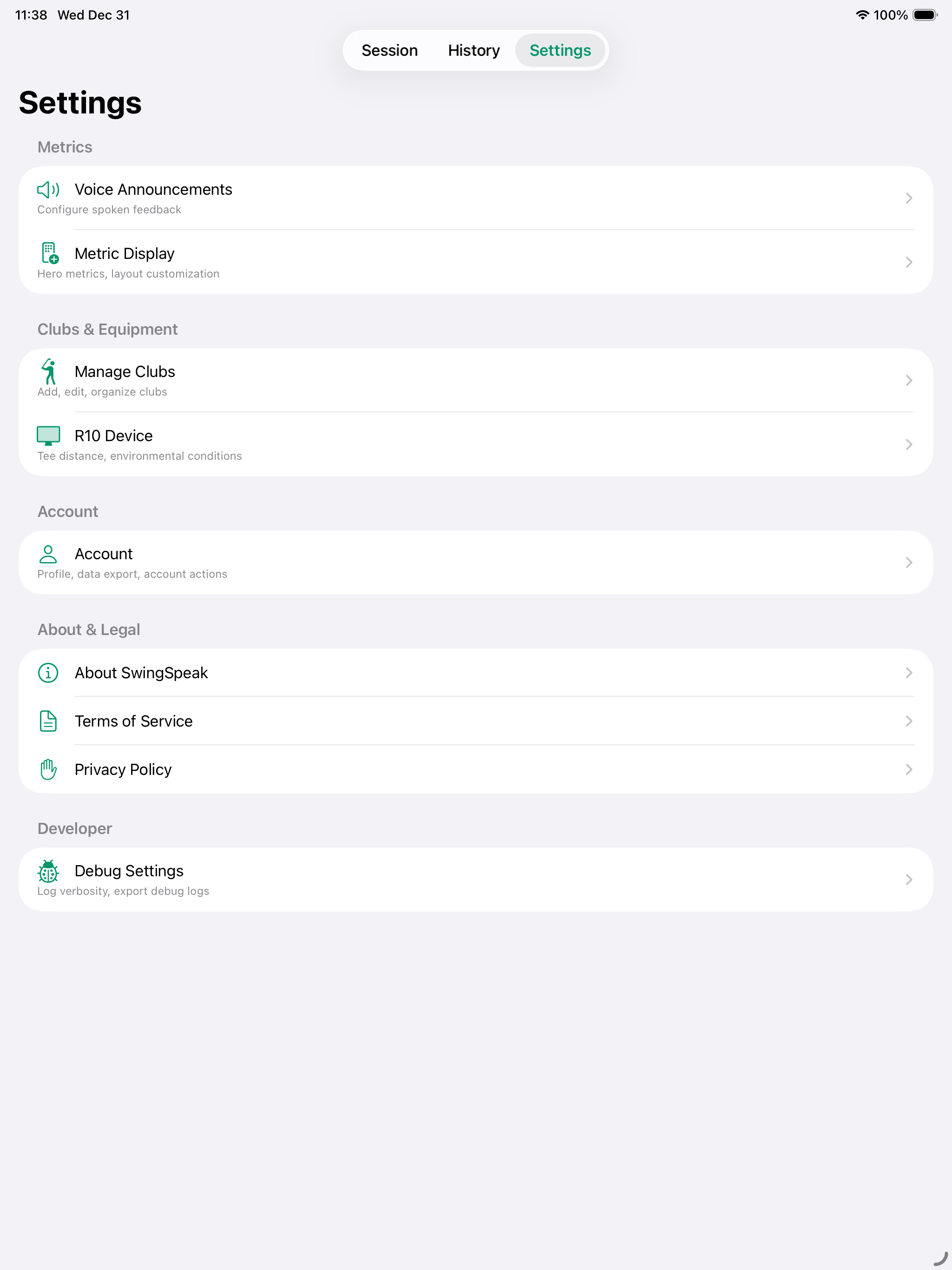 SwingSpeak: Golf Trainer