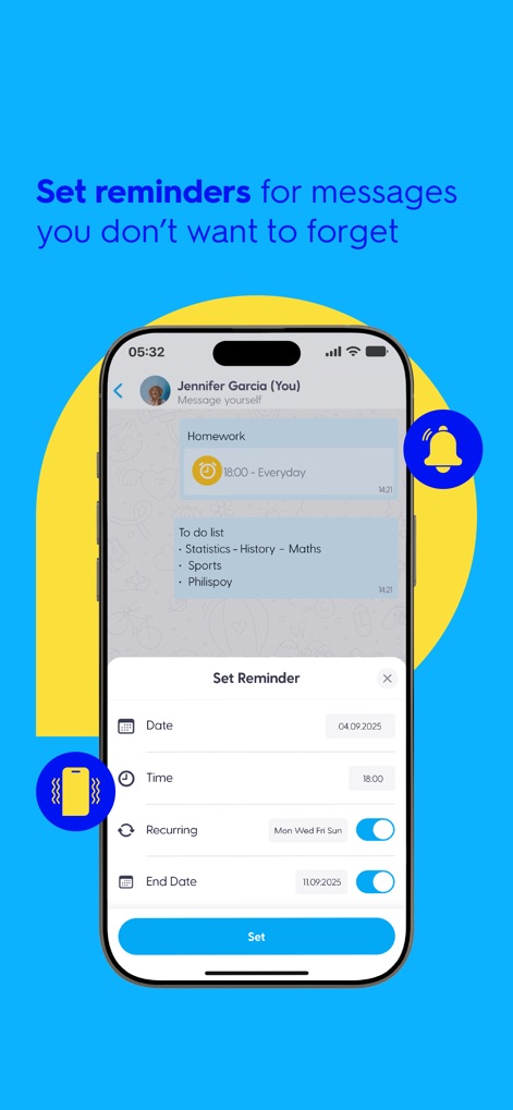 BiP - Messenger, Video Call - リマインダーで忘れない