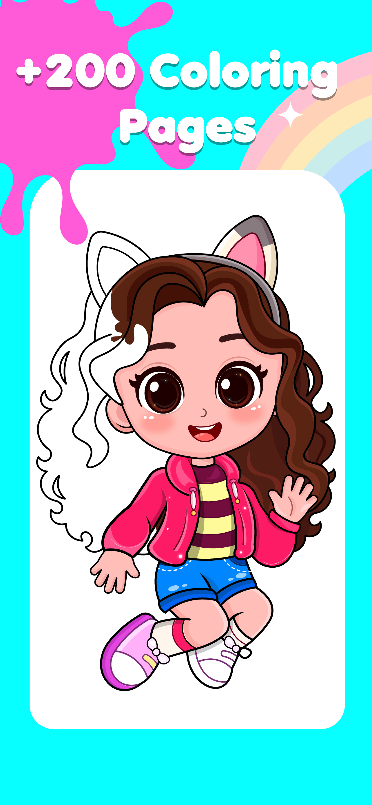 Glitter Doll Coloring Book