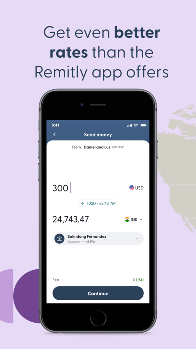 Remitly Circle: Global Account Screenshot