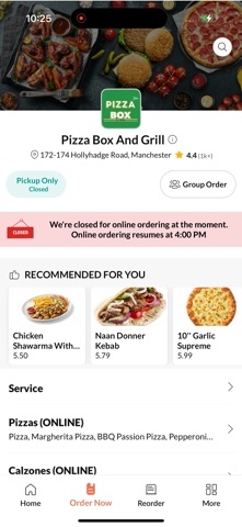 Pizza Box And Grill iPhone screenshot