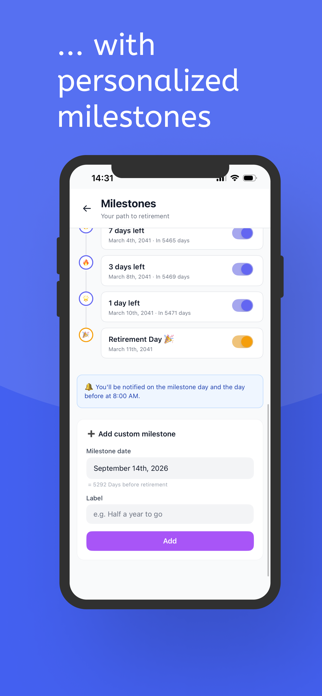 RentenTracker – Dein Countdown Screenshot 3 of 7