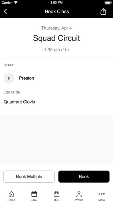 Quadrant Fitness Screenshot