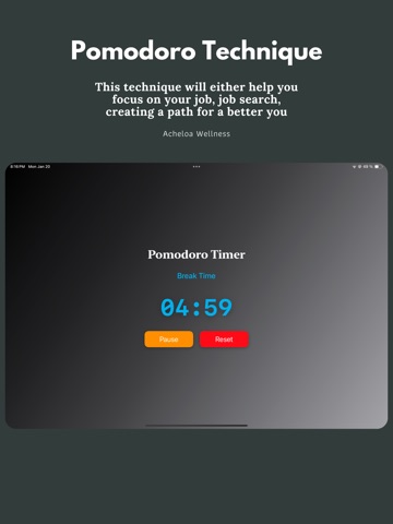 Pomodo - Simple Pomodoro Timer iPad screenshot