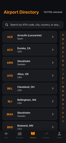 Airport Code Quiz Screenshot 4 of 5