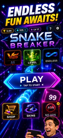 Emoji Snake Vs Blocks - Snekka iPhone screenshot
