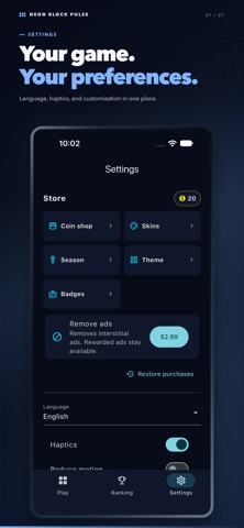 Neon Block Pulse Screenshot 5 of 8