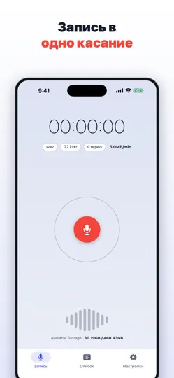 Скриншот AI Voice Recorder Pro на iPhone 5