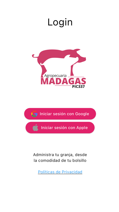 Screenshot 1 of Porcicola Control App