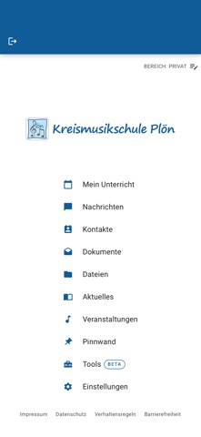 Kreismusikschule Plön iPhone screenshot