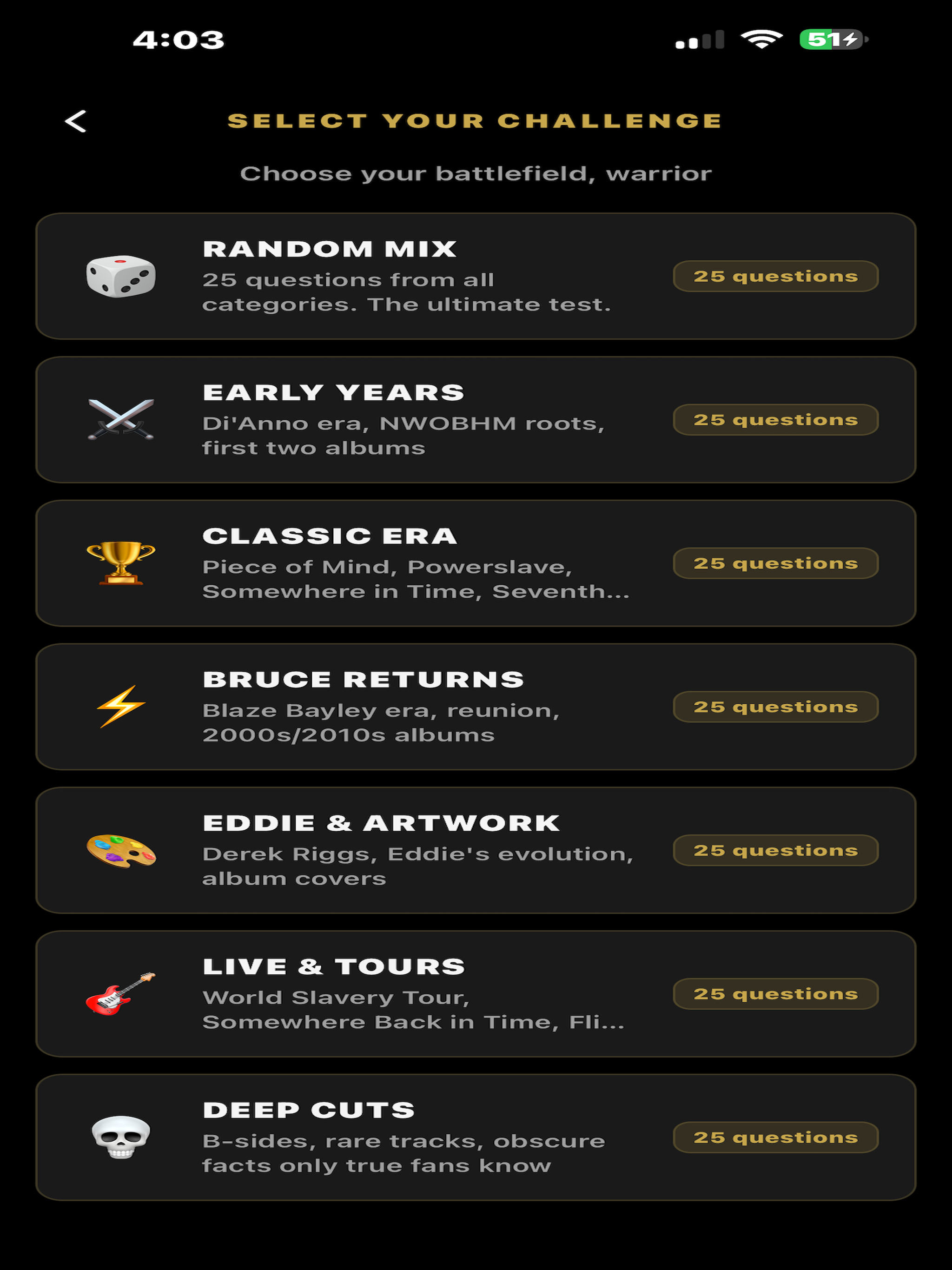 Iron Maiden Trivia screenshot 9