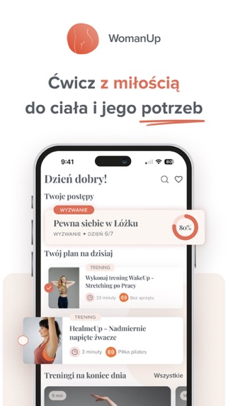 WomanUp: Trening i Zdrowie Screenshot