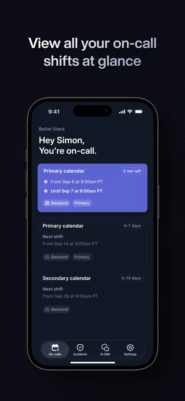 Screenshot #2 pour Better Stack On-call