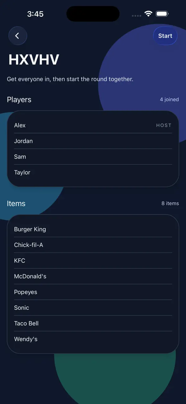 #3. StackRanked (iOS) Ved: Nicholas Kaffine