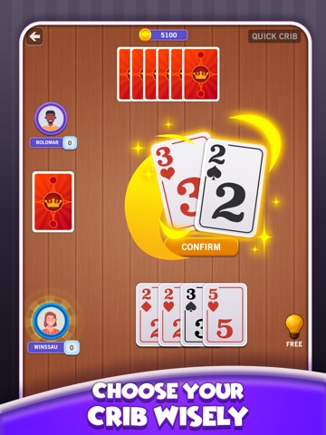 Cribbage+ iPad screenshot