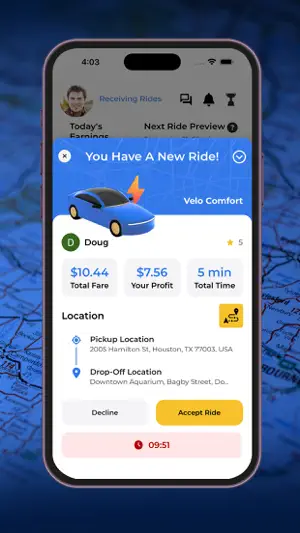 VeloRide Driver screenshot 2