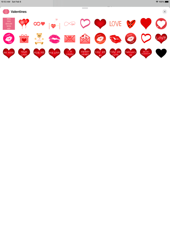 Screenshot #5 pour Saint-Valentin - Autocollants