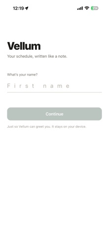 Vellum Schedule Screenshot 3 of 5