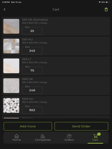 Tiles Dealer iPad screenshot