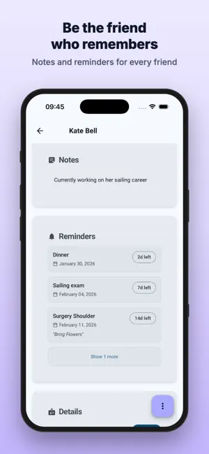 Keep Relationships & Friends screenshot 3