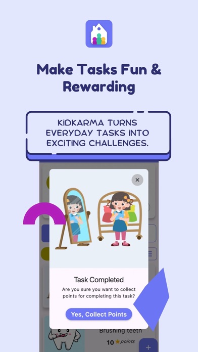 Screenshot #1 pour KidKarma - Fun Tasks & Rewards