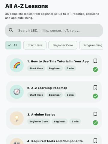 Arduino Guide A-Z iPad screenshot