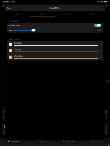 Magio Lights iPad screenshot